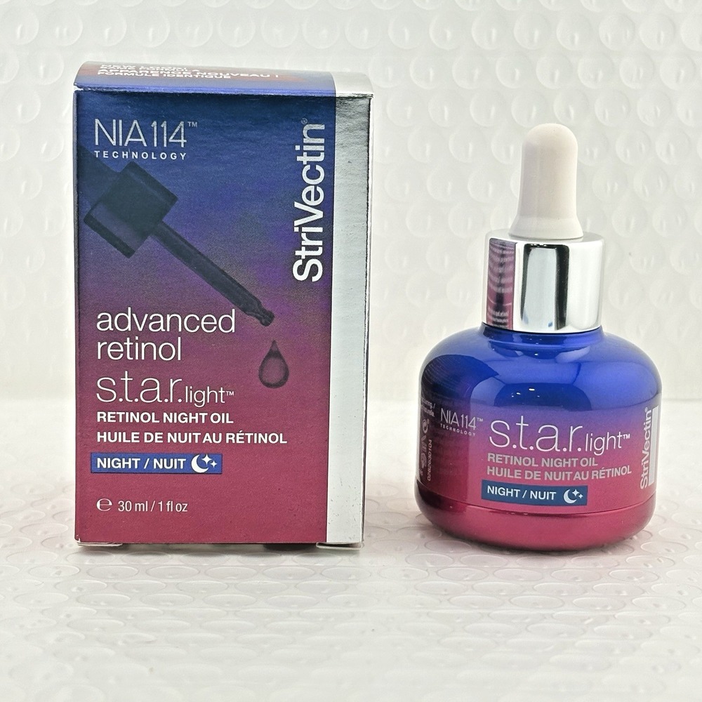 StriVectin Advanced S.T.A.R. Light Retinol Night Oil 1 oz / 30 New In Box